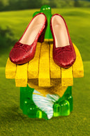 Ikon Collectables Wizard of Oz Scaled Ruby Slippers Statuette on light up Stand