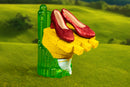 Ikon Collectables Wizard of Oz Scaled Ruby Slippers Statuette on light up Stand