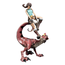 Weta Tomb Raider Lara & Raptor Mini Epics Vinyl Figure
