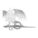 Weta The Lord of the Rings Balrog Metalbird Corten Steel Silhouette