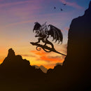 Weta The Lord of the Rings Balrog Metalbird Corten Steel Silhouette