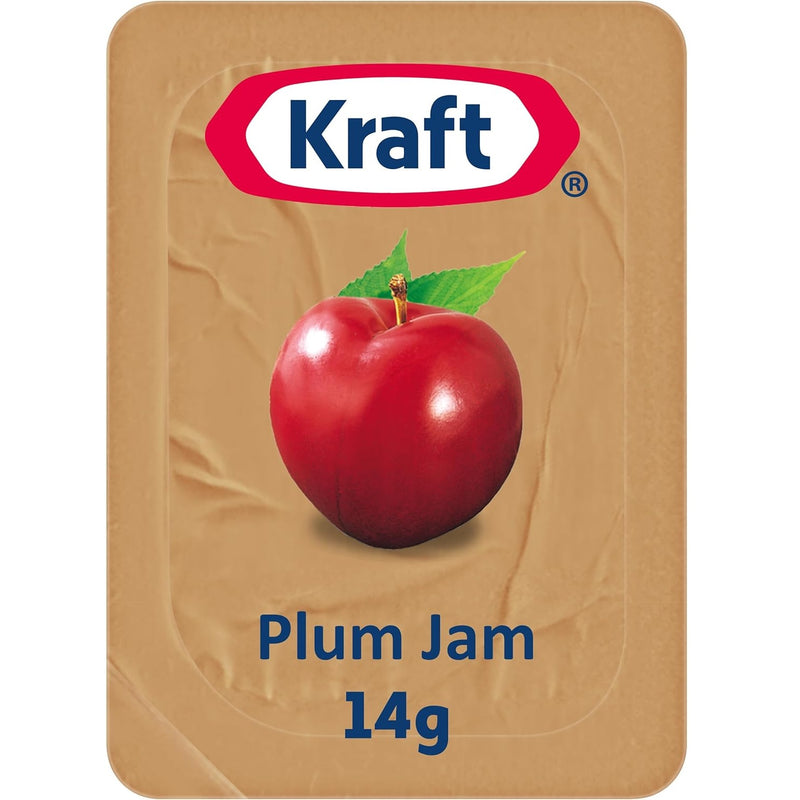 Kraft Heinz Plum Jam Individual Portions 14g 75 Carton Bulk Box