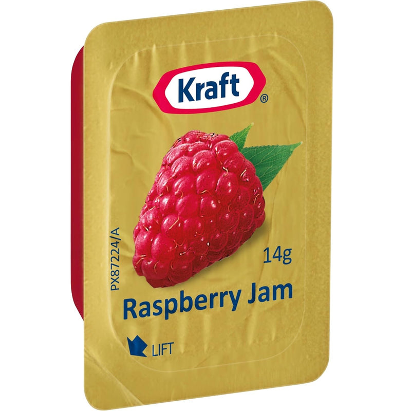 Kraft Heinz Raspberry Jam Individual Portions 14g 75 Carton Bulk Box