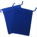 CHX 02376 Dice Bag Suedecloth S Royal Blue 4"x5 1/2