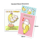Player's Choice Licensed Bananya Standard Sleeves Lovey Bananya pink 66x91mm std