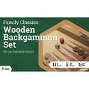 LPG Classics Wooden Folding Backgammon Case 45cm Board Game