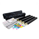 LPG Mahjong Case American Set w/ Black Tiles and Racks Board Game