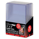 Ultra Pro: UP15281 3"x4" Super Thick 130PT Toploader with Thick Card Sleeves 10ct