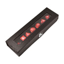 Ultra Pro: UP18395 D&D Heavy Metal Set 7 RPG Red and White Deluxe Dice Set Dungeons & Dragons