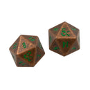 Ultra Pro: UP18782 D&D Heavy Metal D20 Feywild Copper and Green Dice Set 2 Dungeons & Dragons