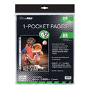 Ultra Pro: UP85695 1-Pocket Antimicrobial Page with 8-1/2"x11" Pocket 25 ct retail pack
