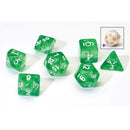Sirius Dice Translucent Green Resin Dice Set 7