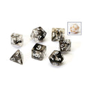 Sirius Dice Black Cloud Translucent Resin Dice Set 7
