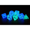 Sirius Dice Frosted Glowworm Dice Set 7