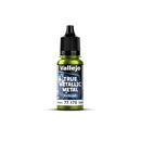 Vallejo True Metallic Metal Airbrush Amber Green 18mL