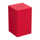 Ultimate Guard: Deck Box XenoSkin Monocolor Flip'n'Tray 100+ Red Cards