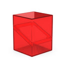 Ultimate Guard: Deck Box Boulder 100+ Clear: Ruby Cards