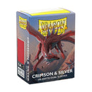 Dragon Shield: Sleeves Matte Dual Crimson & Silver