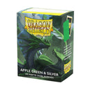 Dragon Shield: Sleeves Matte Dual Apple Green & Silver