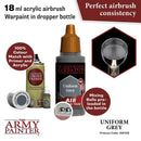 Army Painter Warpaints Air Uniform Grey Acrylic Paint 18mL