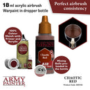 Army Painter Warpaints Air Chaotic Red Acrylic Paint 18mL