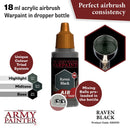 Army Painter Warpaints Air Raven Black Acrylic Paint 18mL