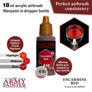 Army Painter Warpaints Air Encarmine Red Acrylic Paint 18mL