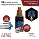 Army Painter Warpaints Air Omega Blue Acrylic Paint 18mL