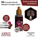 Army Painter Warpaints Air Traitor Red Acrylic Paint 18mL