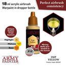 Army Painter Warpaints Air Imp Yellow Acrylic Paint 18mL