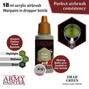 Army Painter Warpaints Air Drab Green Acrylic Paint 18mL