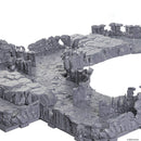 Dungeons & Lasers: Half-Height Walls - Rocky Caves: Unpainted Board Game