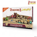 Dungeons & Lasers: Half-Height Walls Dwarven Mine Props