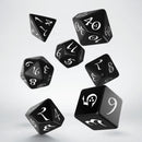 Q Workshop Classic RPG Black & White Dice Set 7