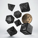 Q Workshop The Witcher Dice Set Geralt Silver Sword Dice Set 7 With Coin