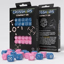 Q Workshop Crosshairs Compact Blue & Pink D6 Set