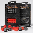 Q Workshop Fortress Compact Black & Red D6 Set