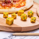 Q Workshop Pizza Margherita Dice Set 7