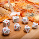 Q Workshop Pizza Pepperoni Dice Set 7