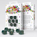 Q Workshop Happy Birthday Balloons Dice Set 7