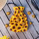Q Workshop Full Art Sunflower Dice Pouch