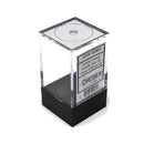 CHX 02801 Empty Crystal Display Box S Clear w/Black Lid
