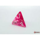 CHX 23084 Translucent Pink/white Polyhedral 7-Dice Set