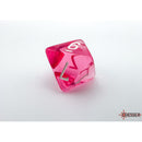 CHX 23084 Translucent Pink/white Polyhedral 7-Dice Set
