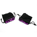CHX KOP09914 3.75"x4" Velvet Bag Black w/purple