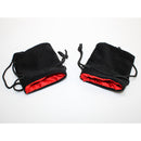 CHX KOP09915 3.75"x4" Velvet Bag Black w/red