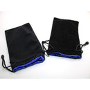 CHX KOP09916 5"x8" Velvet bag Black w/blue