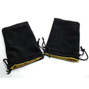 CHX KOP09917 5"x8" Velvet Bag Black w/gold