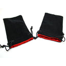 CHX KOP09919 5"x8" Velvet Bag Black w/red
