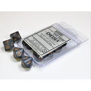 CHX 25220 Opaque Dark Grey/copper Set of Ten d10s